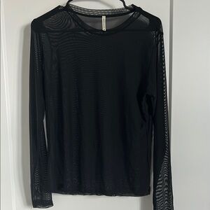 LF emma&sam sheer long sleeve top